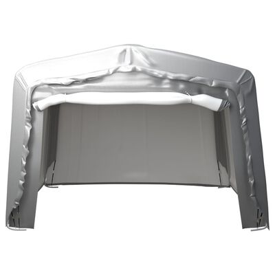 vidaXL Cort de depozitare, gri, 370x370 cm, oțel