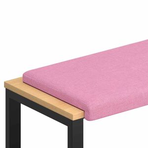 vidaXL Perna pentru bancă Țesătură Roz Ad&acirc;ncime 35 cm