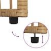 vidaXL Set de Mobilier pentru Exterior 5 pcs Alb Natural și Crem