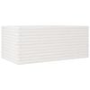vidaXL Jardinieră de grădină, alb, 110x60x46 cm, lemn masiv de pin