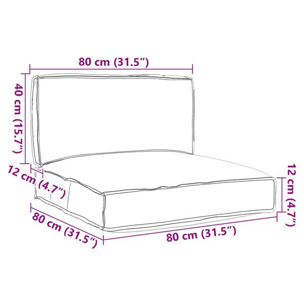 vidaXL Set de perne pentru palet 2 pcs Gri Material Oxford