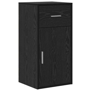 vidaXL Bufet cu sertar Stejar Negru 38 x 34 x 75 cm