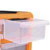 vidaXL Organizatoare cu 12 sertare, 2 buc., 26,5 x 16 x 26 cm