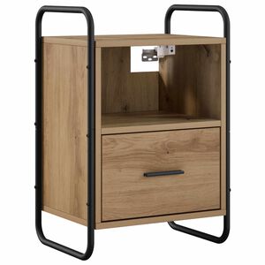 vidaXL Dulap de Noapte Suspendat Stejar Artizanal 40 x 30 x 60 cm