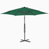 vidaXL Umbrelă soare de exterior cu stâlp din oțel, verde, 300 cm