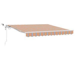 vidaXL Copertină retractabilă Multicolour 350 x 250 cm Poliester