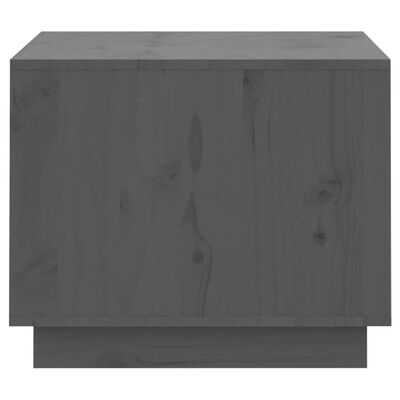 vidaXL Măsuță de cafea, gri, 120x50x40,5 cm, lemn masiv de pin
