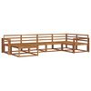 vidaXL Set de canapele de exterior 6 pcs natural Lemn Solid de Acacia