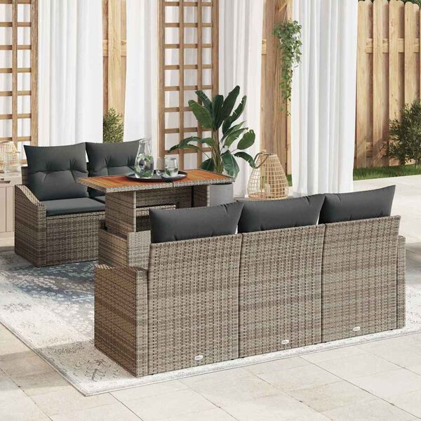 vidaXL Set de masă pentru grădină Manual Gri și Brown 100 x 55 x 73 cm