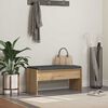 vidaXL Bancă pentru hol cu pernă Stejar Artizanal 83 x 38 x 40 cm