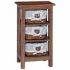 vidaXL Masă laterală Maro 38 x 28 x 72 cm Lemn masiv de mahon