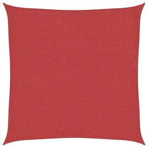 vidaXL P&acirc;nză parasolar, roșu, 2x2 m, HDPE, 160 g/m&sup2;