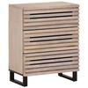 vidaXL Dulap, alb, 60x34x75 cm, lemn masiv de mango
