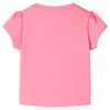 Tricou pentru copii, roz fosforescent, 116