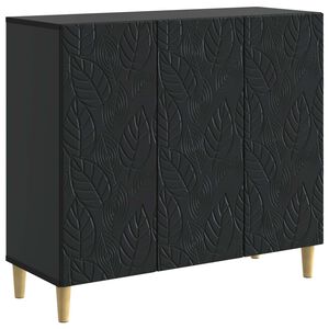 vidaXL Bufet Negru 89 x 34,5 x 80 cm Lemn prelucrat