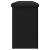 vidaXL Bancă de pantofi, negru, 102x32x50 cm, lemn prelucrat