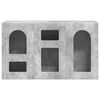 vidaXL Bufet Gri din beton 100 x 35 x 59 cm Lemn compozit