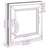 Fereastră pentru subsol Manual RISOR Alb 60 x 60 cm PVC și Sticlă