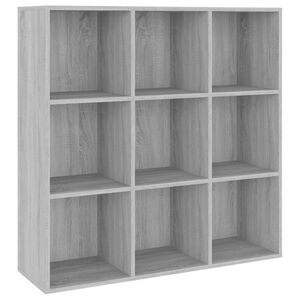 vidaXL Bibliotecă, gri sonoma, 98x29x97,5 cm