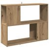 vidaXL Dulap cu cărți/Separator de cameră Stejar Artisan 80x24x63 cm