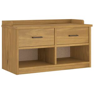 vidaXL Bancă pentru hol &bdquo;SANDNES&rdquo; 87x40x50 cm din lemn masiv de pin