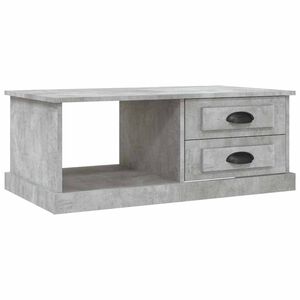 vidaXL Măsuță de cafea, gri beton, 90x50x35 cm, lemn compozit