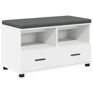 vidaXL Bancă pentru hol Alb 80 x 38 x 46 cm