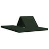 vidaXL Canapea Pat Pliabilă 140 x 67 x 15 cm Verde &icirc;nchis