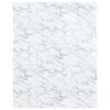 vidaXL Autocolant pentru mobilier, alb marmură, 90x500 cm, PVC