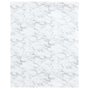 vidaXL Autocolant pentru mobilier, alb marmură, 90x500 cm, PVC