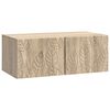 vidaXL Oglindă TV montată pe perete 59,5 x 31 cm Stejar Sonoma