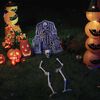 vidaXL Schelet de Halloween Alb 45,5 x 13 cm Plastic