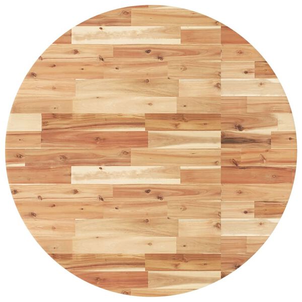vidaXL Blat de masă rotund, &Oslash;90x4 cm, lemn masiv de acacia