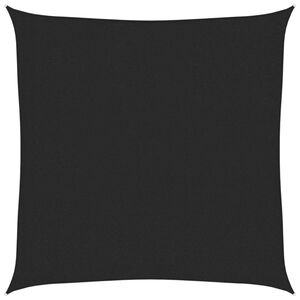 vidaXL P&acirc;nză parasolar, negru, 2,5x2,5 m, HDPE, 160 g/m&sup2;