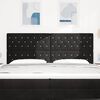 vidaXL Tăblie cap cu headboard Negru 200 cm Piele artificială