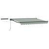 vidaXL Cort electric retractabil Verde, Alb, Antracit 3,5 x 2 m