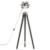 vidaXL Lampă de podea trepied, negru, 97 cm, lemn masiv de mango