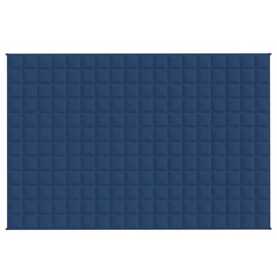 vidaXL Pătură anti-stres, albastru, 135x200 cm, 10 kg, textil