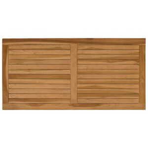 vidaXL Placă de masă Dreptunghiular Lemn solid de tec natural