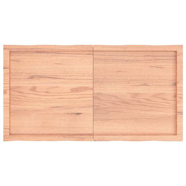 vidaXL Blat masă, 120x60x(2-6) cm, maro, lemn tratat contur organic
