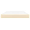 vidaXL Saltea de pat cu arcuri, crem, 140x200x20 cm, textil