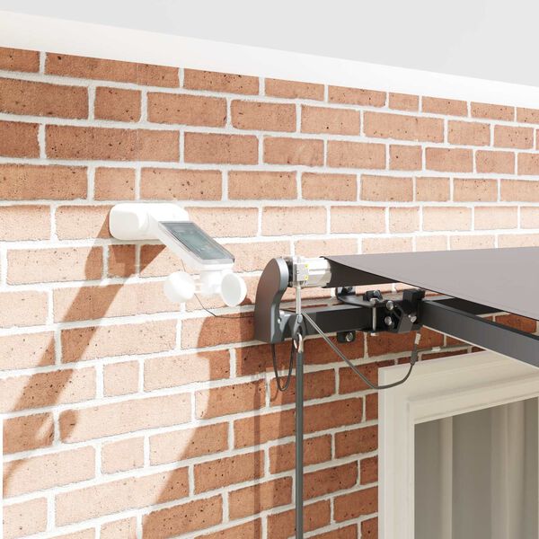 vidaXL Cortina Retractabilă cu Gri deschis 300 x 250 cm țesătură