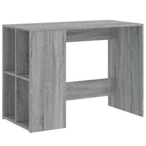 vidaXL Birou, gri sonoma, 102x50x75 cm, lemn compozit