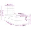 vidaXL Pat cu saltea și spațiu de depozitare Negru 100 x 200 cm