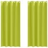 vidaXL Perdele Opaque cu Inel 2 buc. Verde 225 x 140 cm Poliester