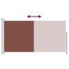 vidaXL Copertină laterală retractabilă de terasă, maro, 160x300 cm