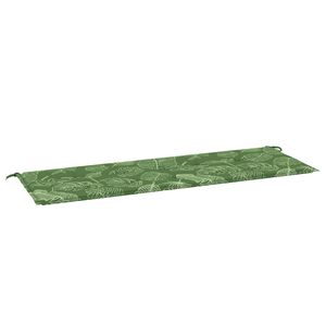 vidaXL Pernă bancă de grădină model frunze, 150x50x4 cm, textil oxford