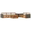 vidaXL Set de canapele de exterior 6 buc. natural Lemn Solid de Acacia