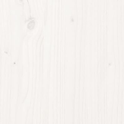 vidaXL Cadru de pat King Size, alb, 150x200 cm, lemn masiv