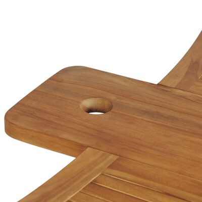 vidaXL Masă de bar pliabilă, 155 x 53 x 105 cm, lemn masiv de tec